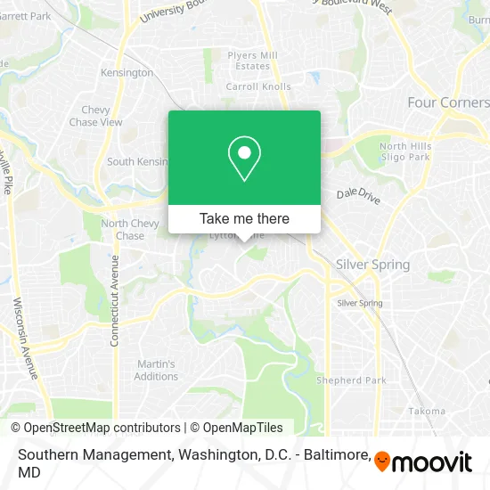 Southern Management map