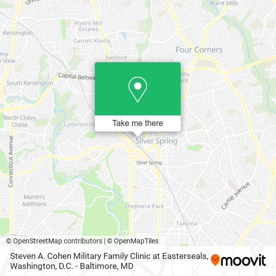 Steven A. Cohen Military Family Clinic at Easterseals map