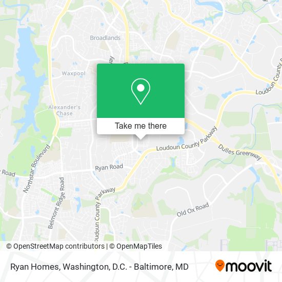 Mapa de Ryan Homes