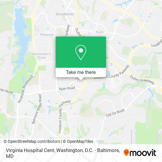 Mapa de Virginia Hospital Cent