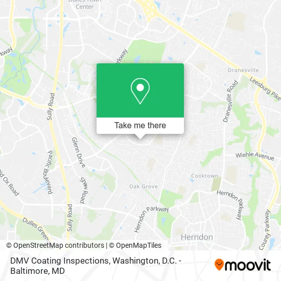 Mapa de DMV Coating Inspections