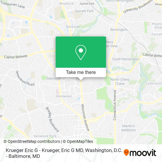 Krueger Eric G - Krueger, Eric G MD map