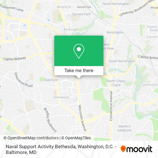 Naval Support Activity Bethesda map