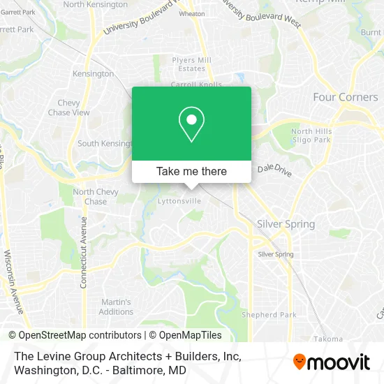 The Levine Group Architects + Builders, Inc map
