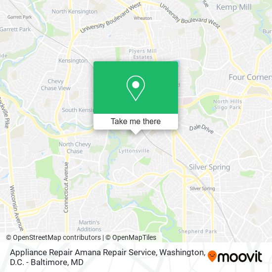 Mapa de Appliance Repair Amana Repair Service