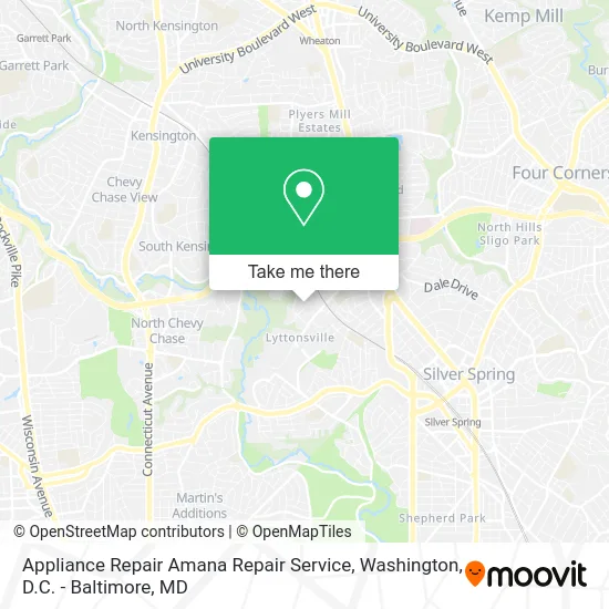 Appliance Repair Amana Repair Service map