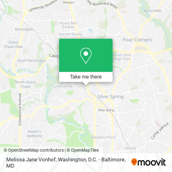 Melissa Jane Vonhof map