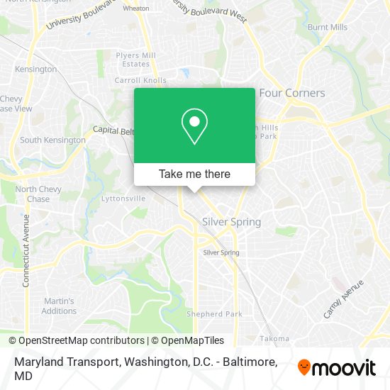 Maryland Transport map