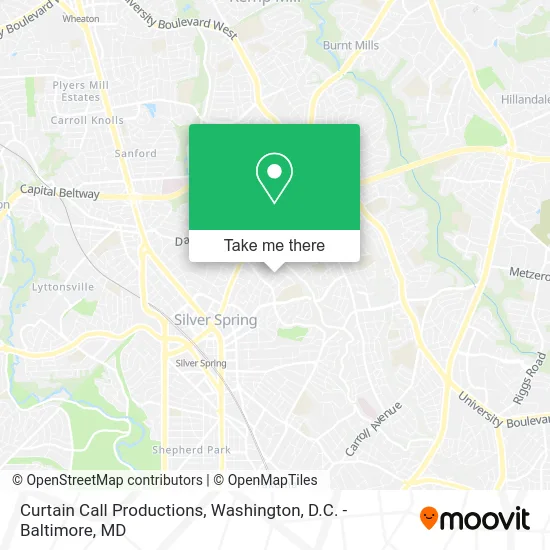 Curtain Call Productions map