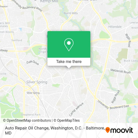 Auto Repair Oil Change map