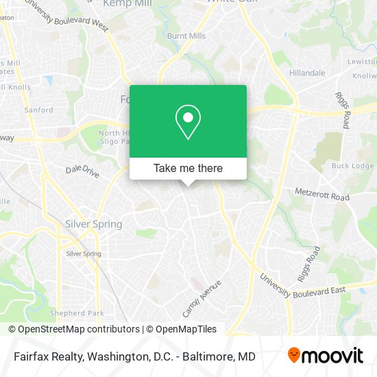 Fairfax Realty map