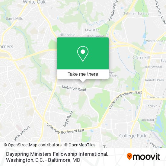 Mapa de Dayspring Ministers Fellowship International
