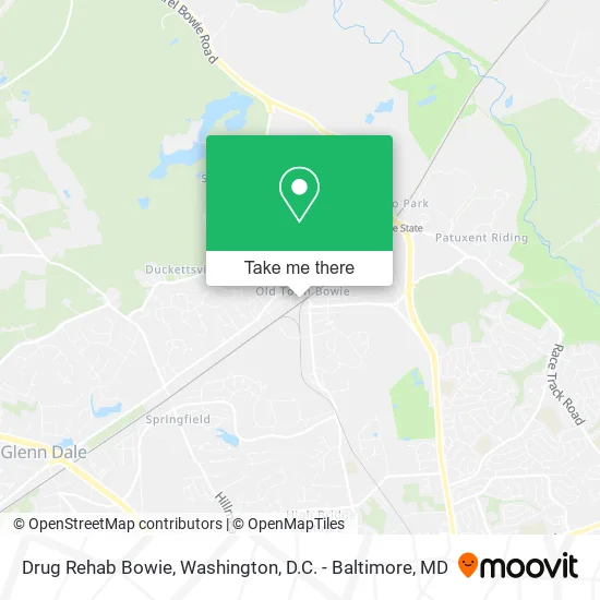 Drug Rehab Bowie map