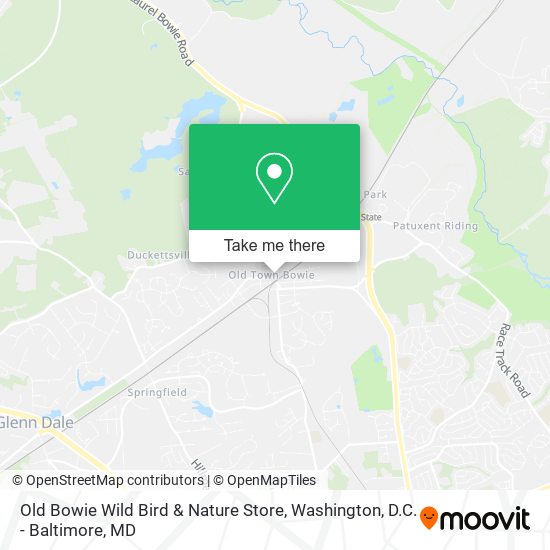 Mapa de Old Bowie Wild Bird & Nature Store
