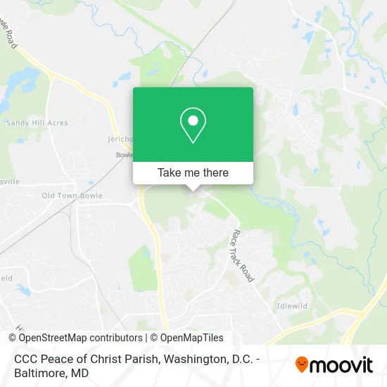 CCC Peace of Christ Parish map