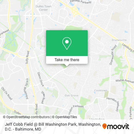 Jeff Cobb Field @ Bill Washington Park map