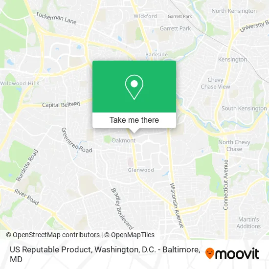 US Reputable Product map