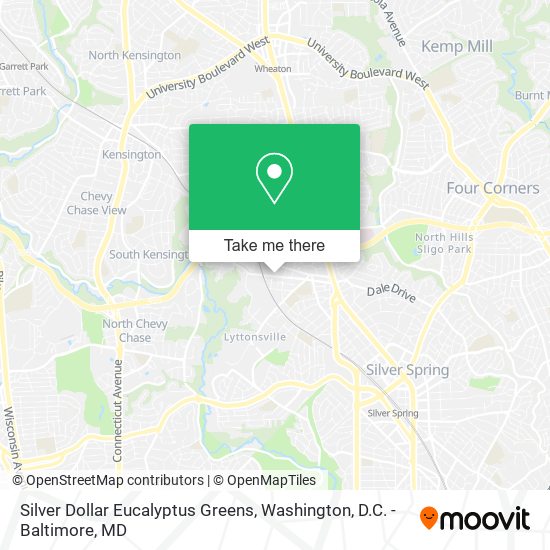 Mapa de Silver Dollar Eucalyptus Greens