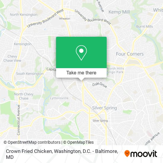 Mapa de Crown Fried Chicken