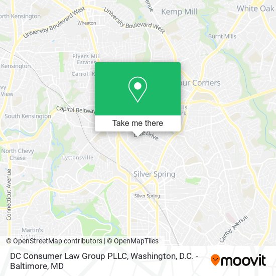 Mapa de DC Consumer Law Group PLLC