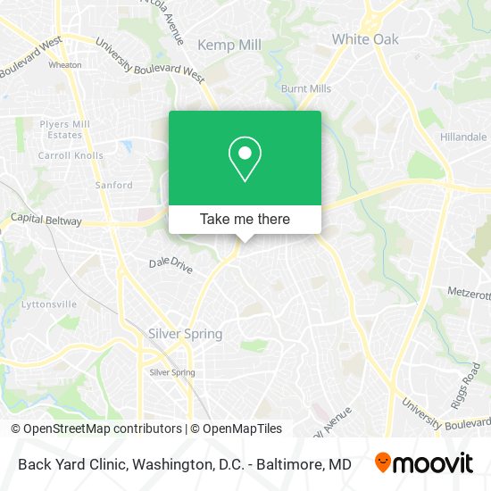 Back Yard Clinic map