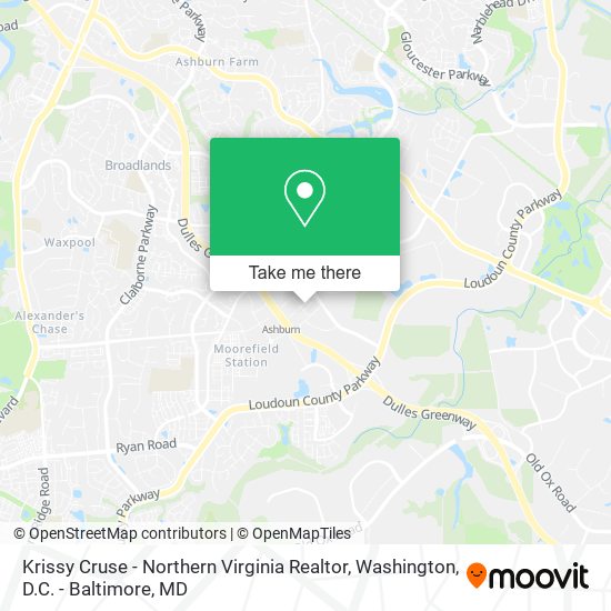 Mapa de Krissy Cruse - Northern Virginia Realtor