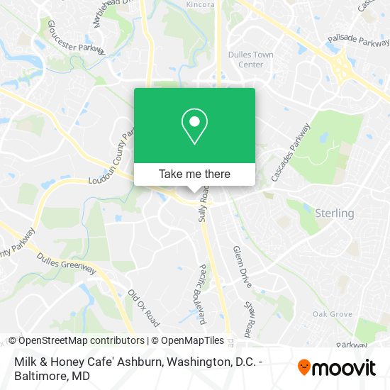 Milk & Honey Cafe' Ashburn map
