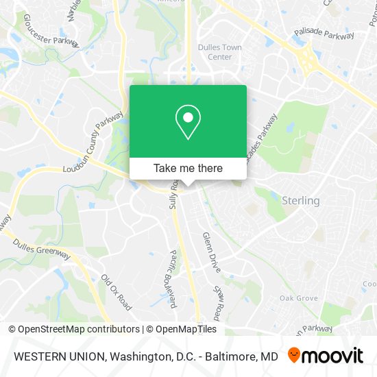 WESTERN UNION map