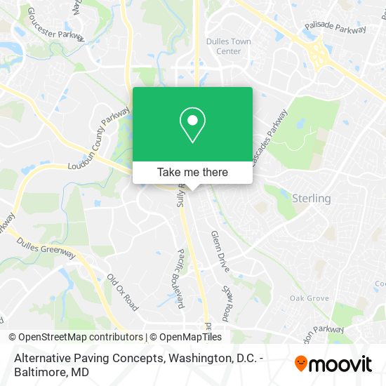 Alternative Paving Concepts map
