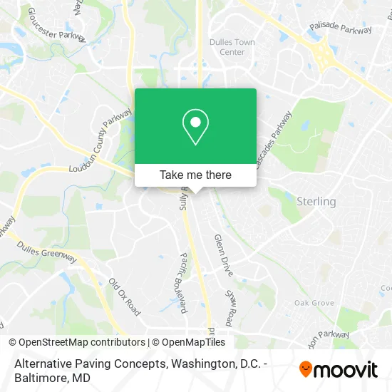 Alternative Paving Concepts map