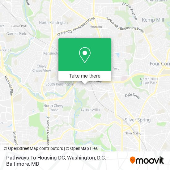 Mapa de Pathways To Housing DC