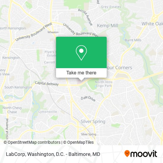 LabCorp map