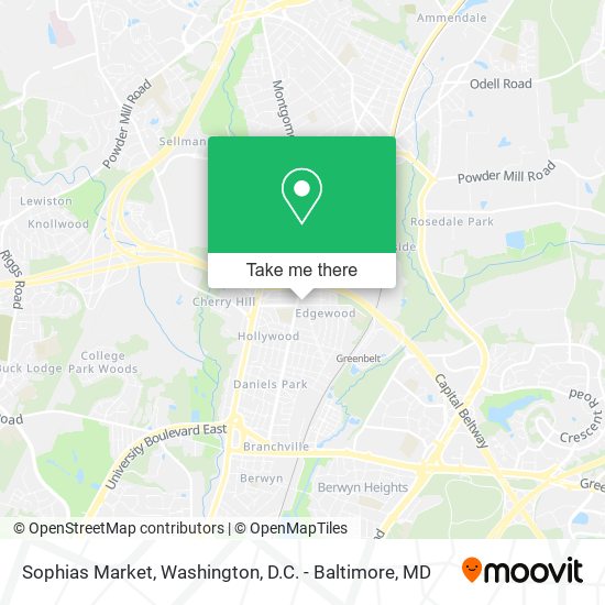 Mapa de Sophias Market