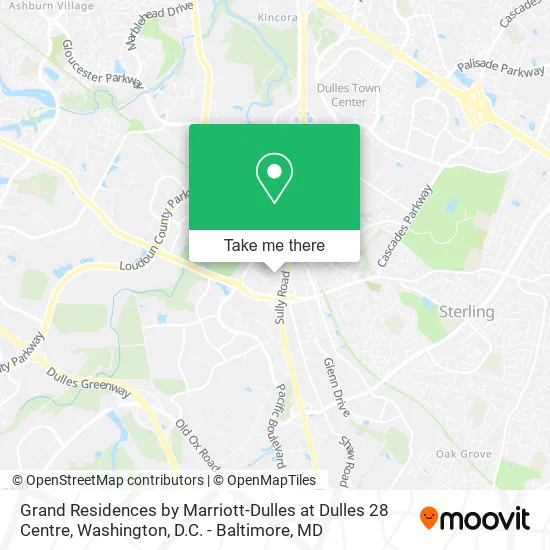 Mapa de Grand Residences by Marriott-Dulles at Dulles 28 Centre