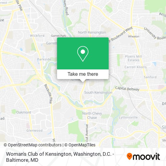 Woman's Club of Kensington map