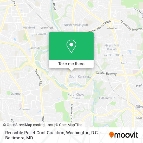 Mapa de Reusable Pallet Cont Coalition