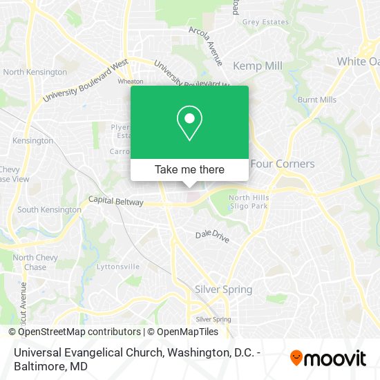 Universal Evangelical Church map