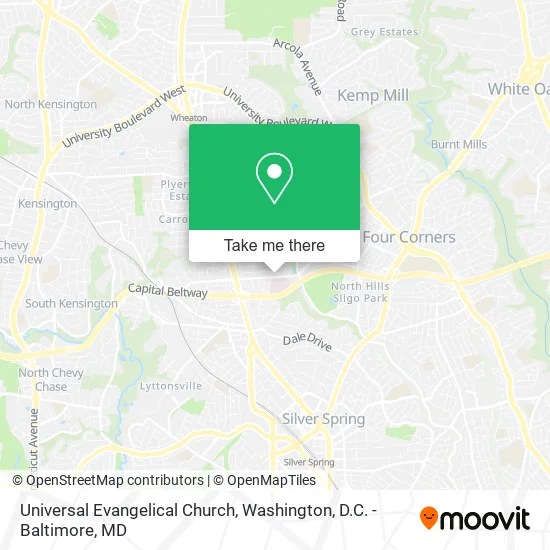Mapa de Universal Evangelical Church