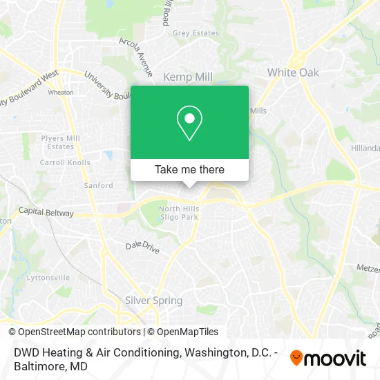 DWD Heating & Air Conditioning map