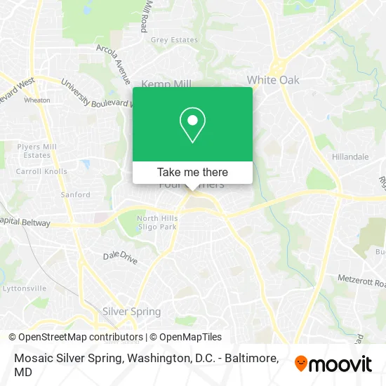 Mosaic Silver Spring map