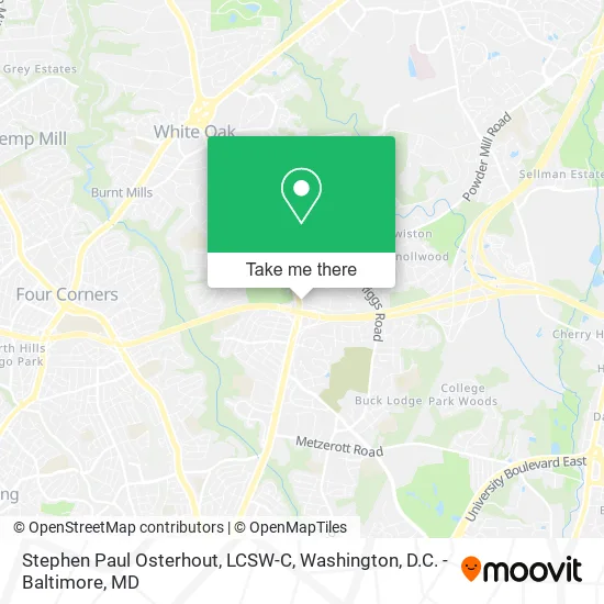 Stephen Paul Osterhout, LCSW-C map