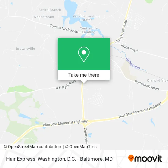Hair Express map