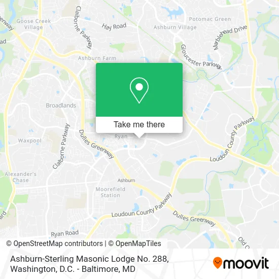 Ashburn-Sterling Masonic Lodge No. 288 map