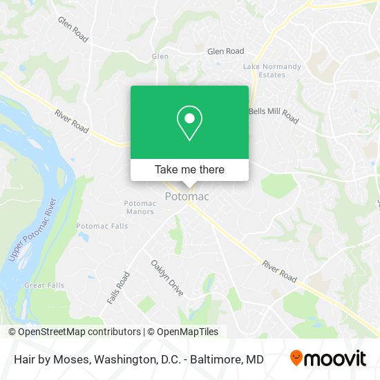 Hair by Moses map