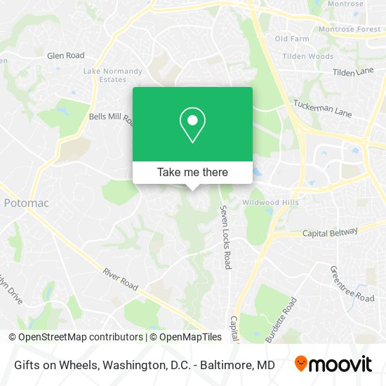 Gifts on Wheels map
