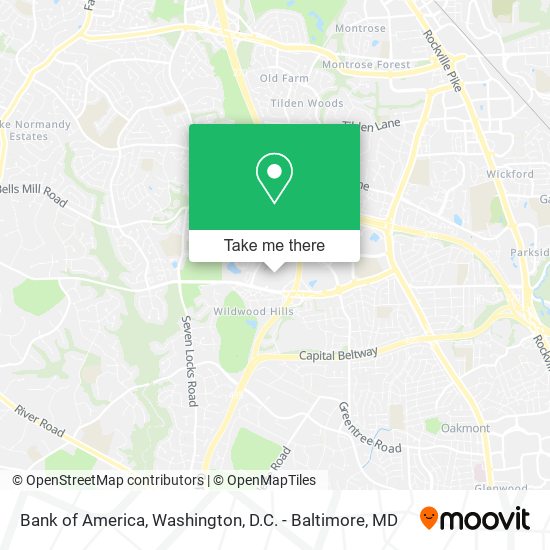 Bank of America map