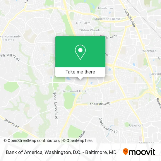 Bank of America map