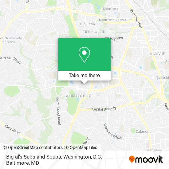 Big al's Subs and Soups map