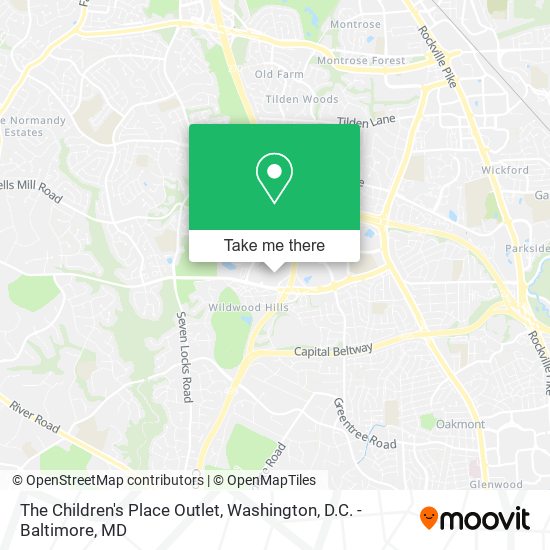 The Children's Place Outlet map