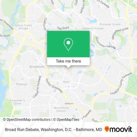 Broad Run Debate map